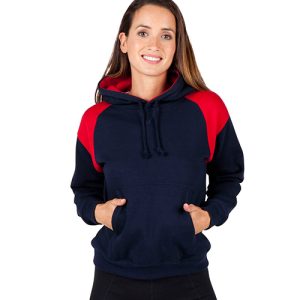 Ramo - F303UN - Womens/Juniors  Shoulder Contrast Panel Hoodie