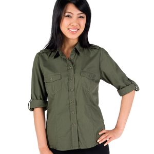 Ramo - S002FL - Womens Military Long Sleeve  Shirt
